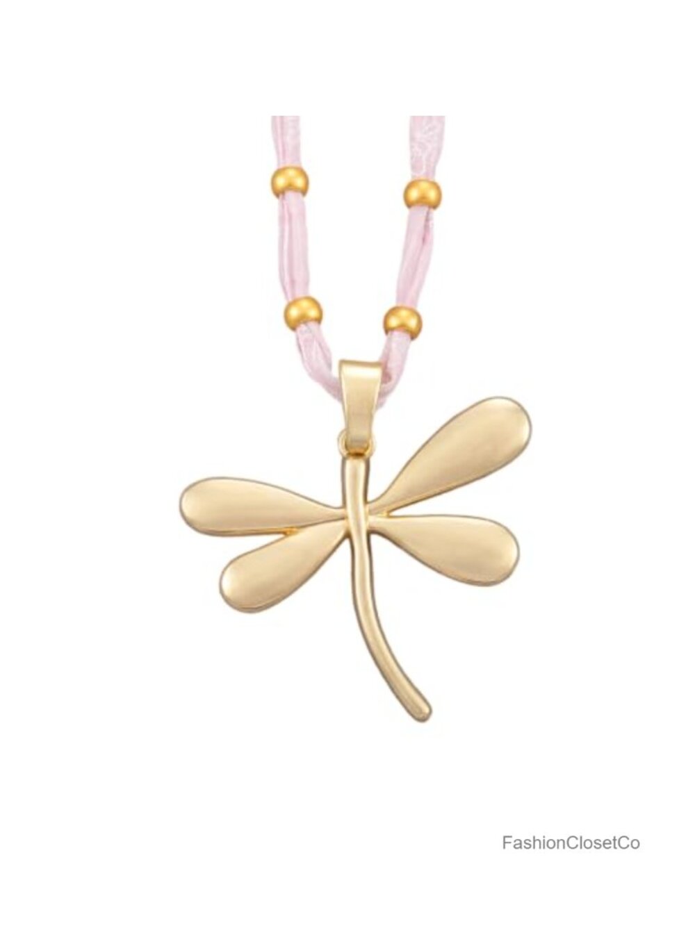 Matte Gold Animal Floral Pendant Necklace on Fabric Cord Boho Long Sweater